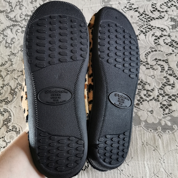 Isotoner Cheetah Print Clog Slippers Size 7.5-8 - Picture 5 of 6